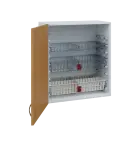 MBH - 65D horní skříňka boxová, 1-dveřová, levá, 770x654x440, korpus bílý, dvířko buk royal